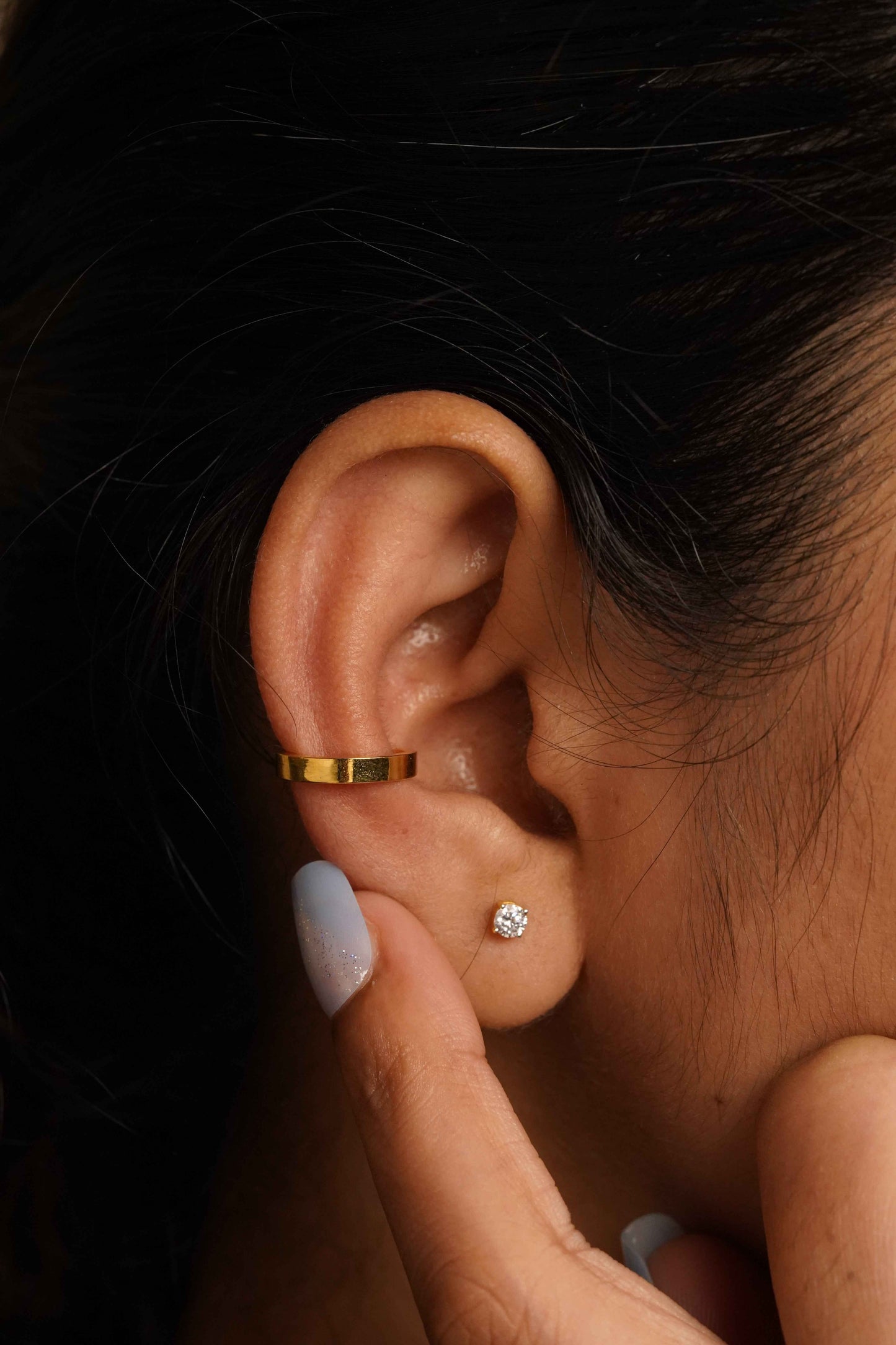Box Conch Cuff Earrings