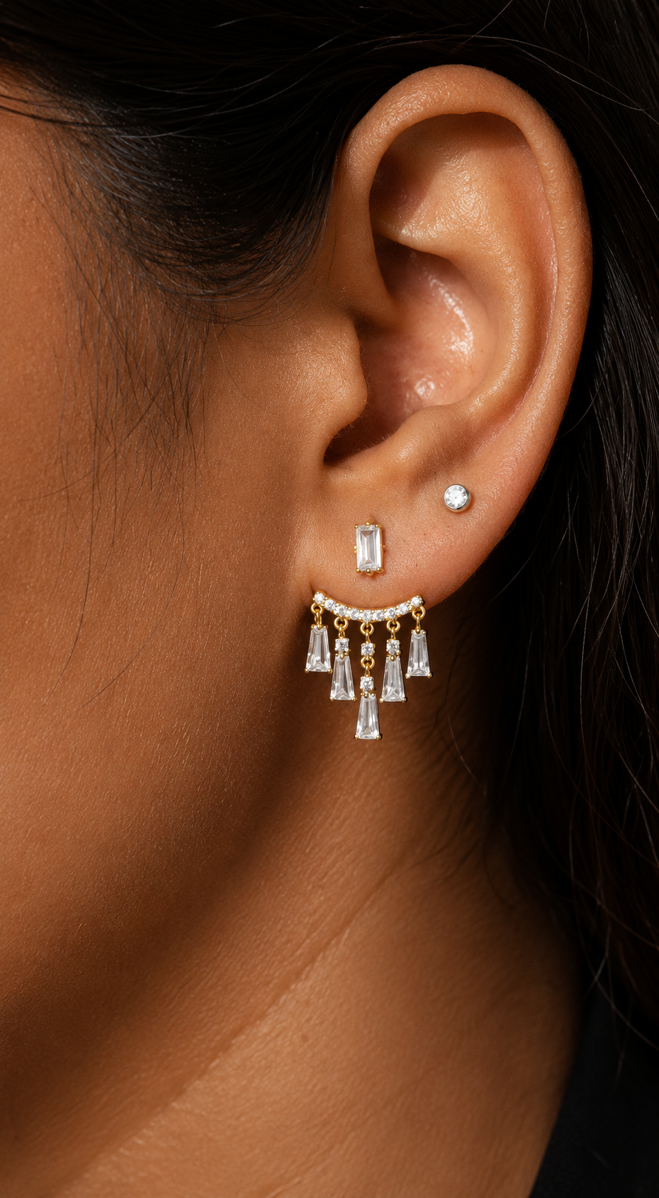 Dancing Baguette Earrings