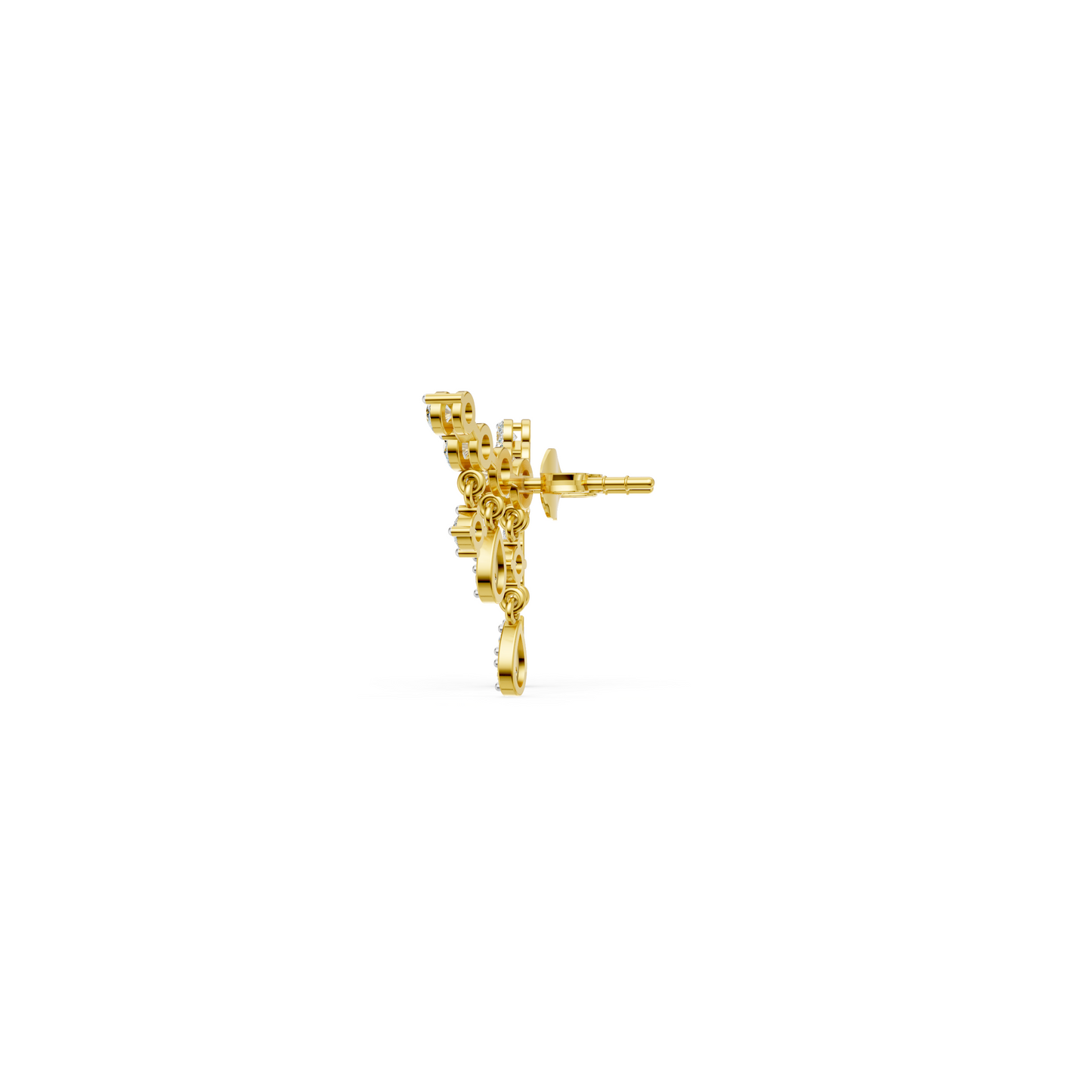 Diamond Drop Ear Climber Earrings