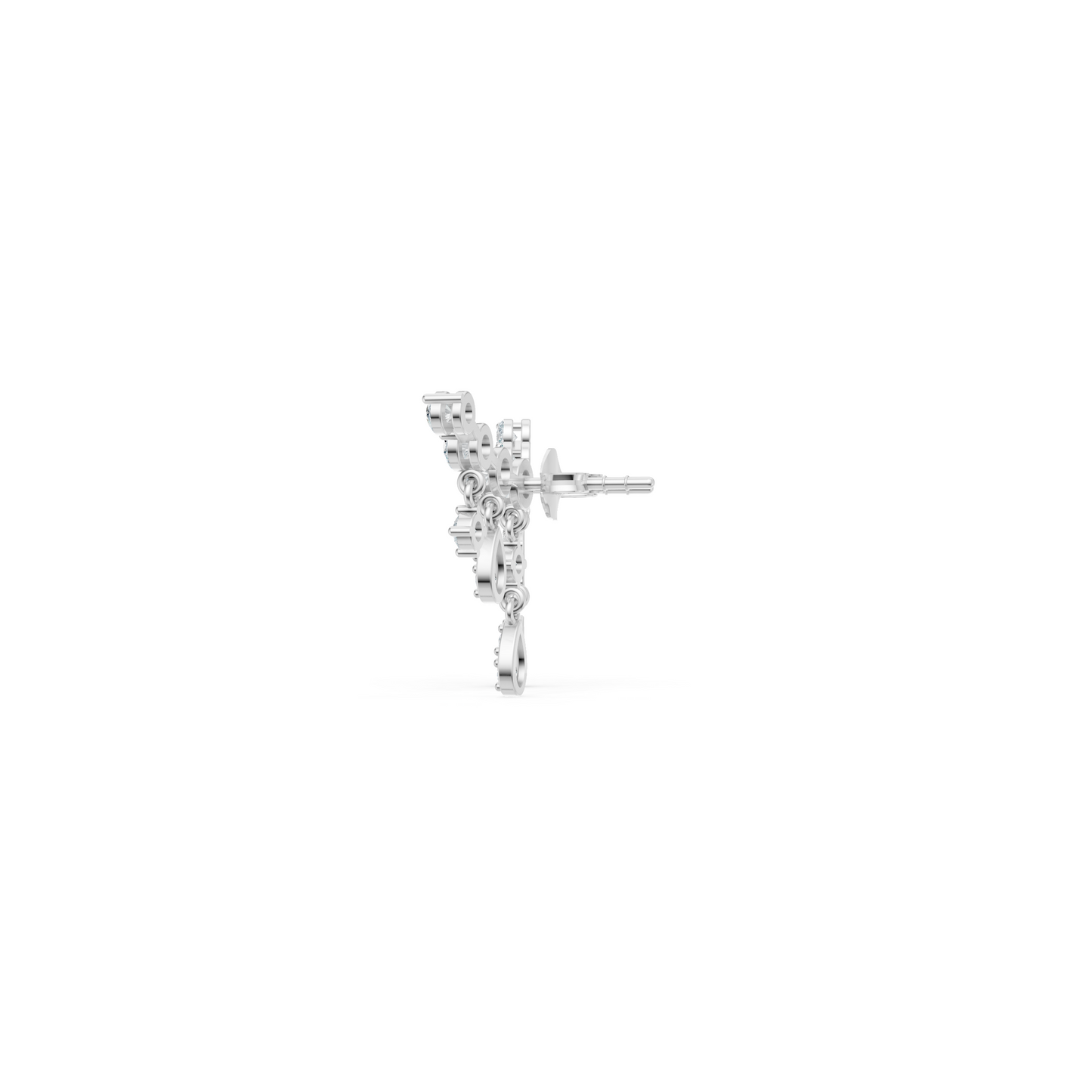 Diamond Drop Ear Climber Earrings
