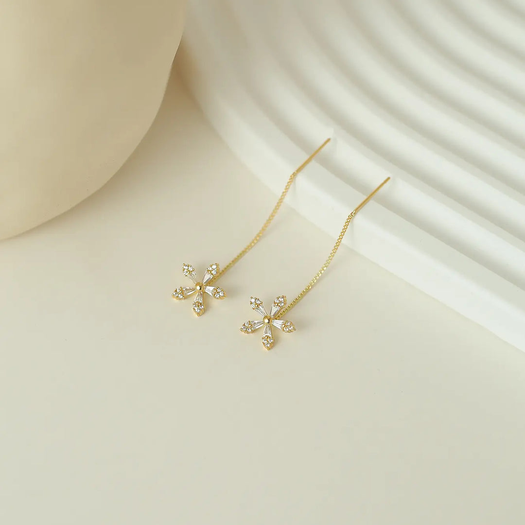 Flower Chain Earring
