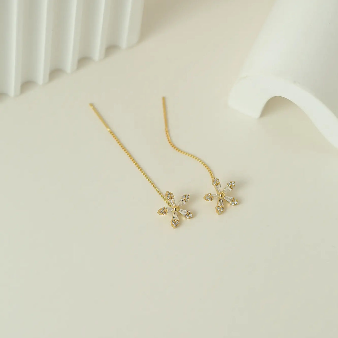 Flower Chain Earring