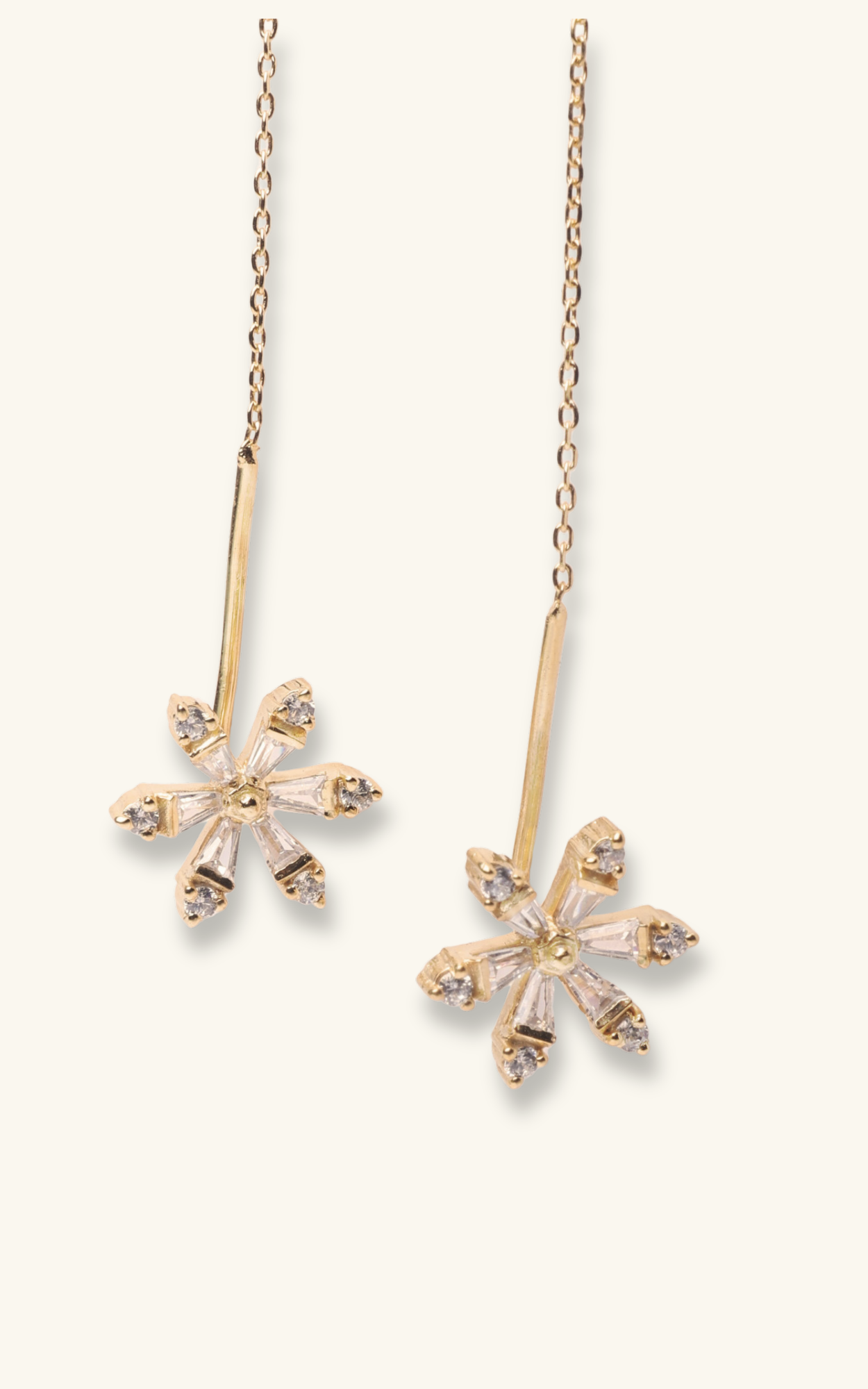 Flower Chain Earring