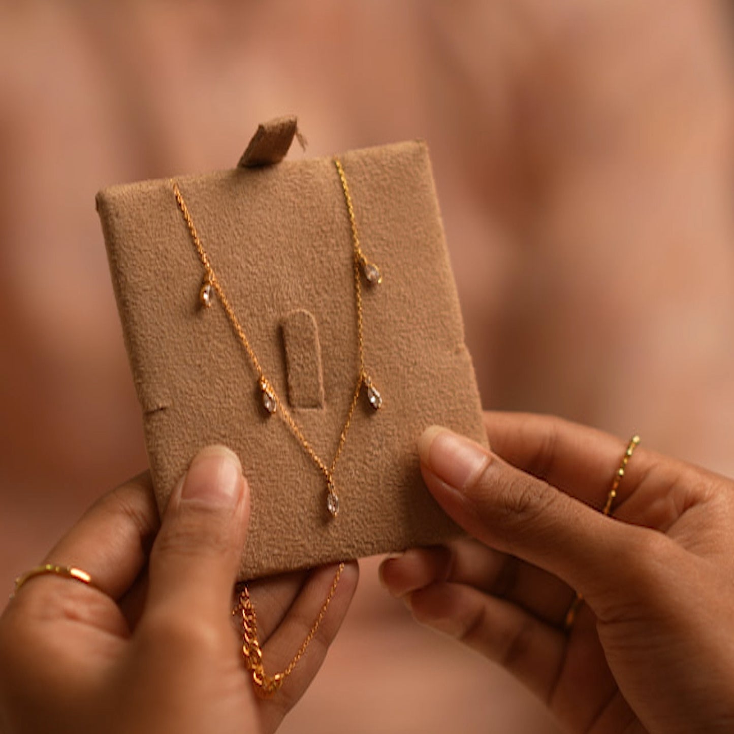 Marquise Station Necklace