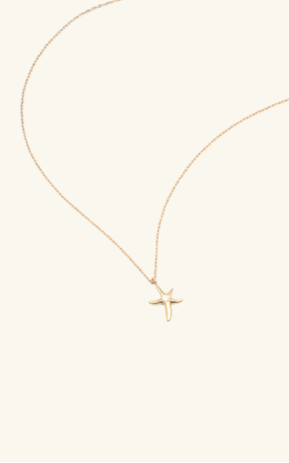 Gold Starfish Pendant