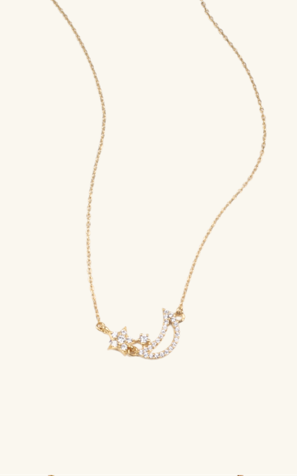 Half Moon Star Necklace