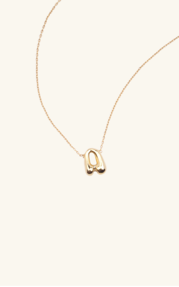 Mini Bubble Initial Necklace