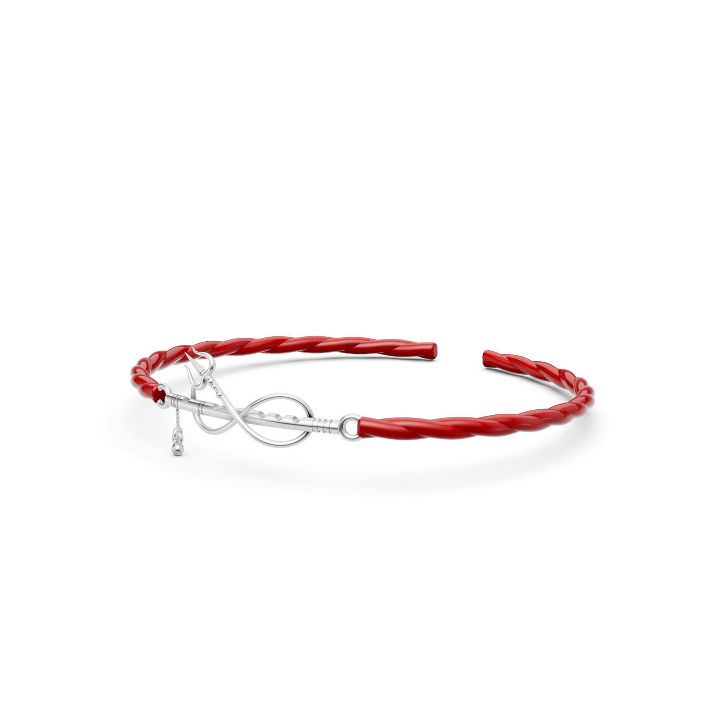 Silver Shiv venu Rakhi