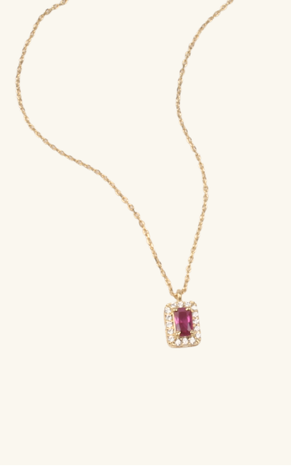 Pink Gemstone Necklace
