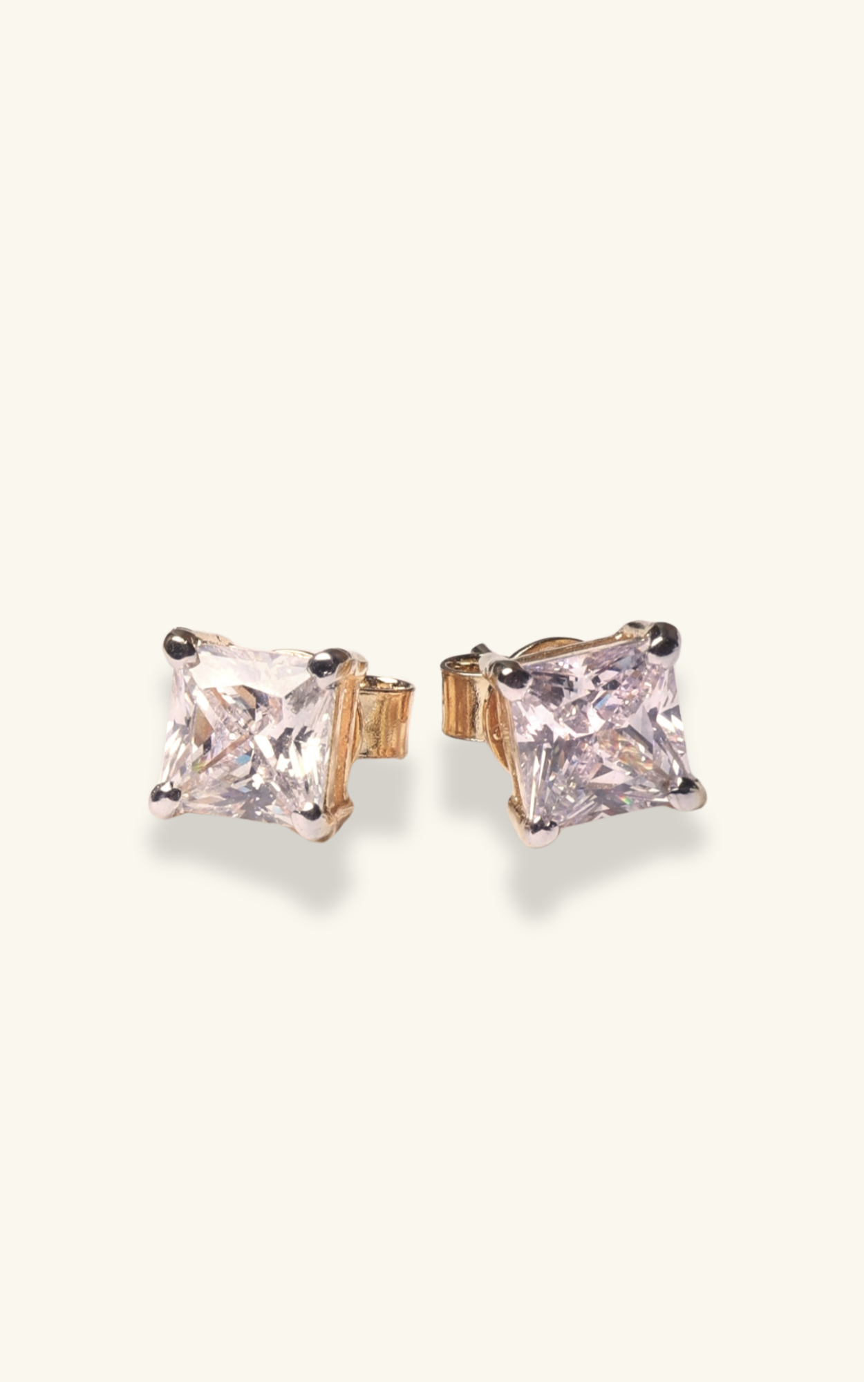 Princess Cut Studs