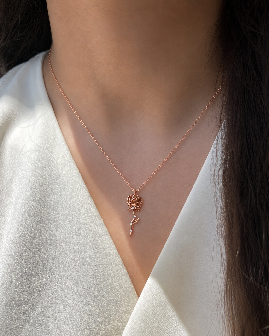Rose Diamond Necklace