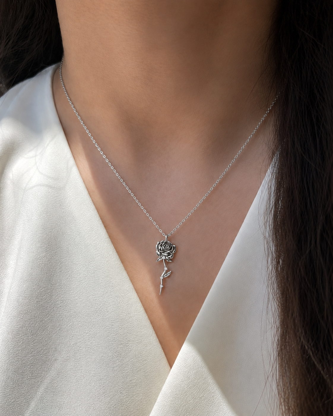 Rose Diamond Necklace