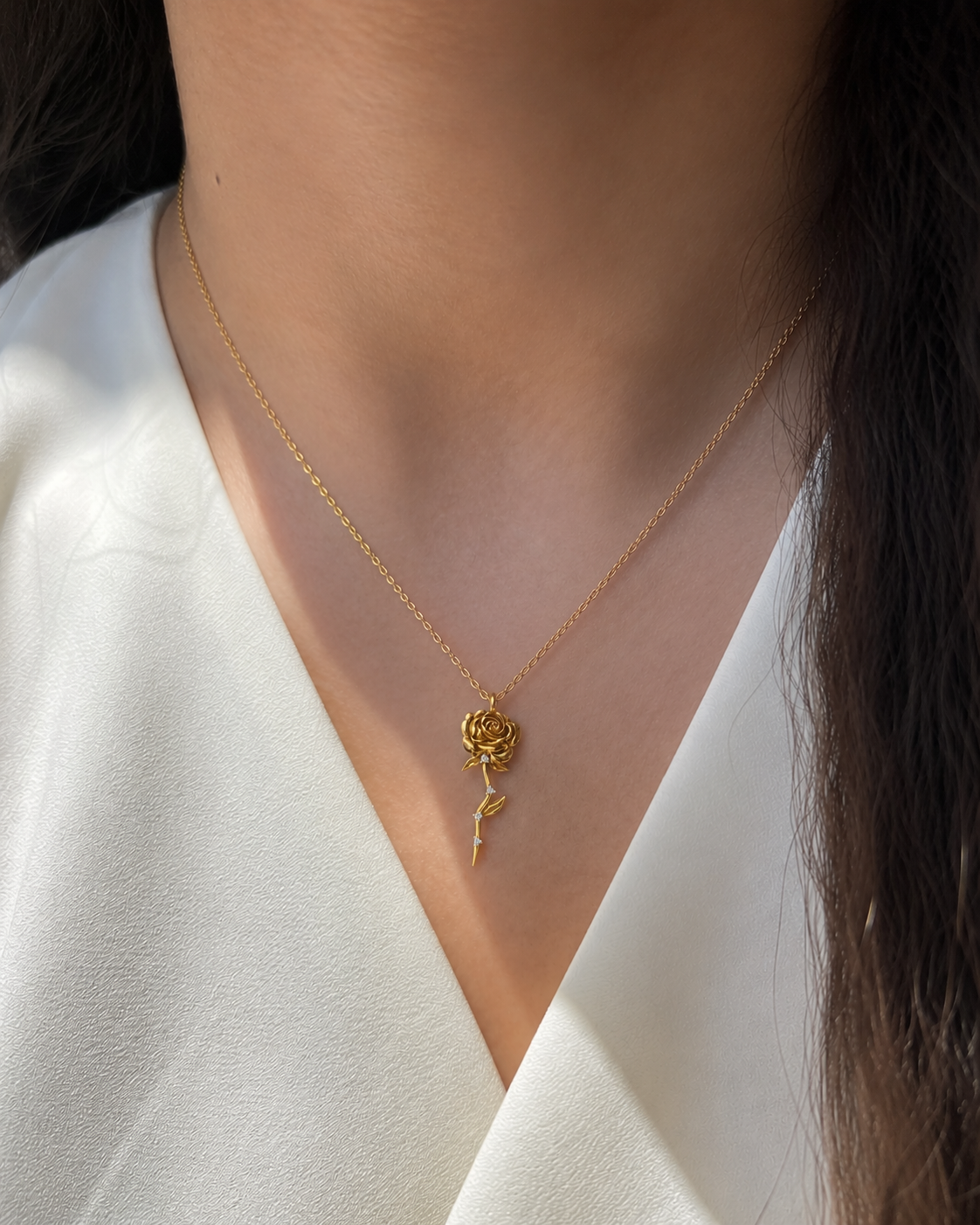 Rose Diamond Necklace