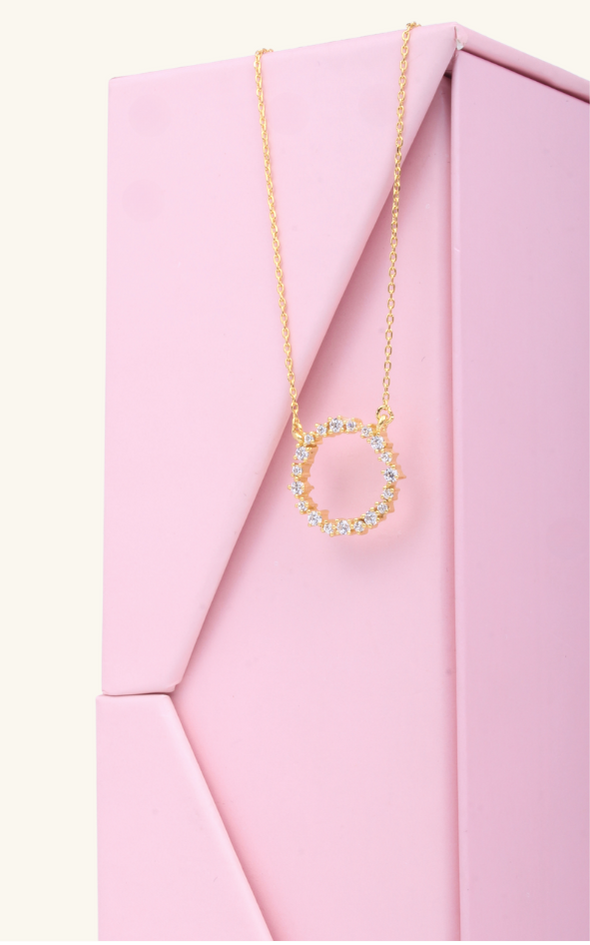 Round diamond Necklace