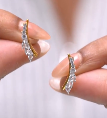 Marquise Climber Earrings