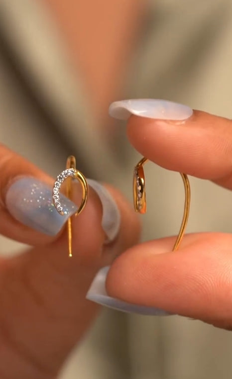 Horse Shoe Hoop Earrings