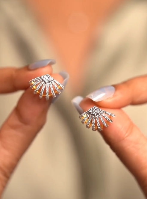 Sunray Diamond Earcuff