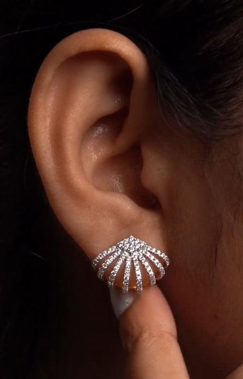 Sunray Diamond Earcuff