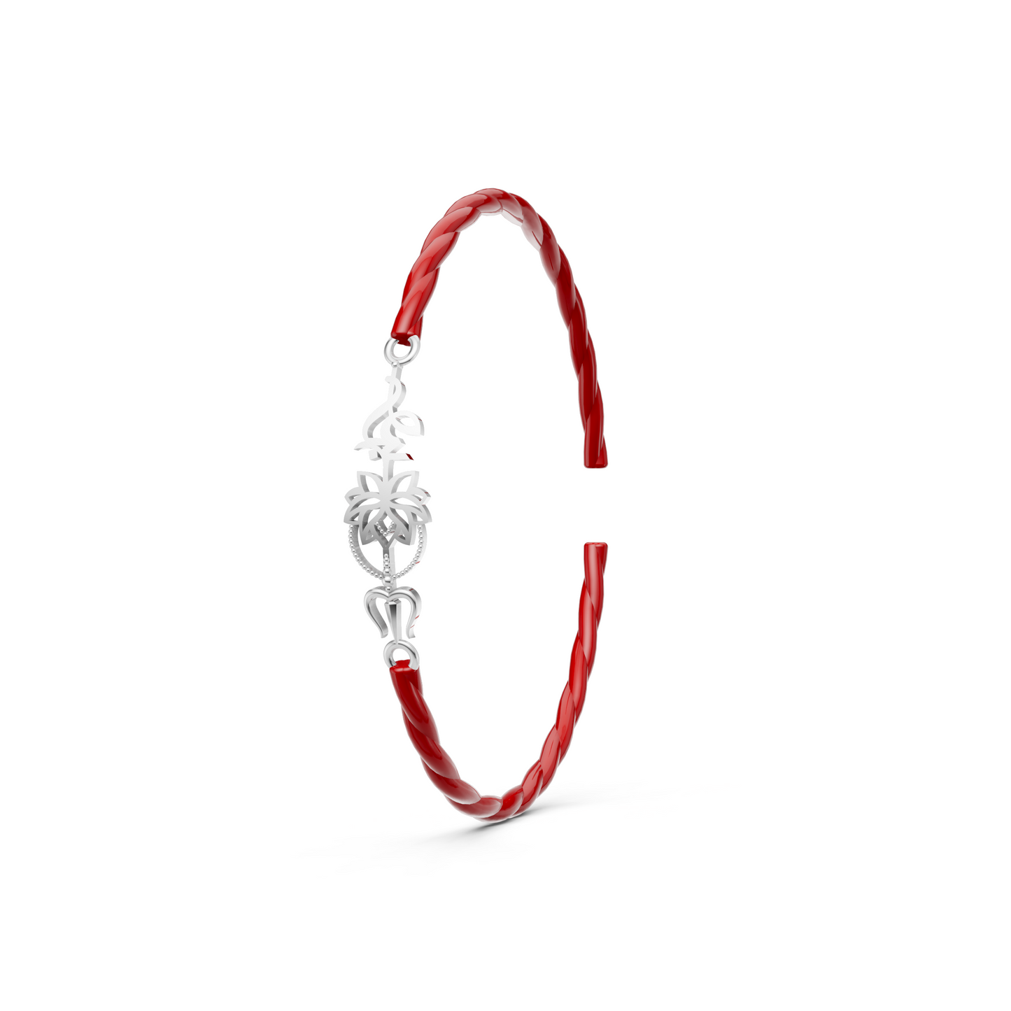 Silver Trisakti Rakhi