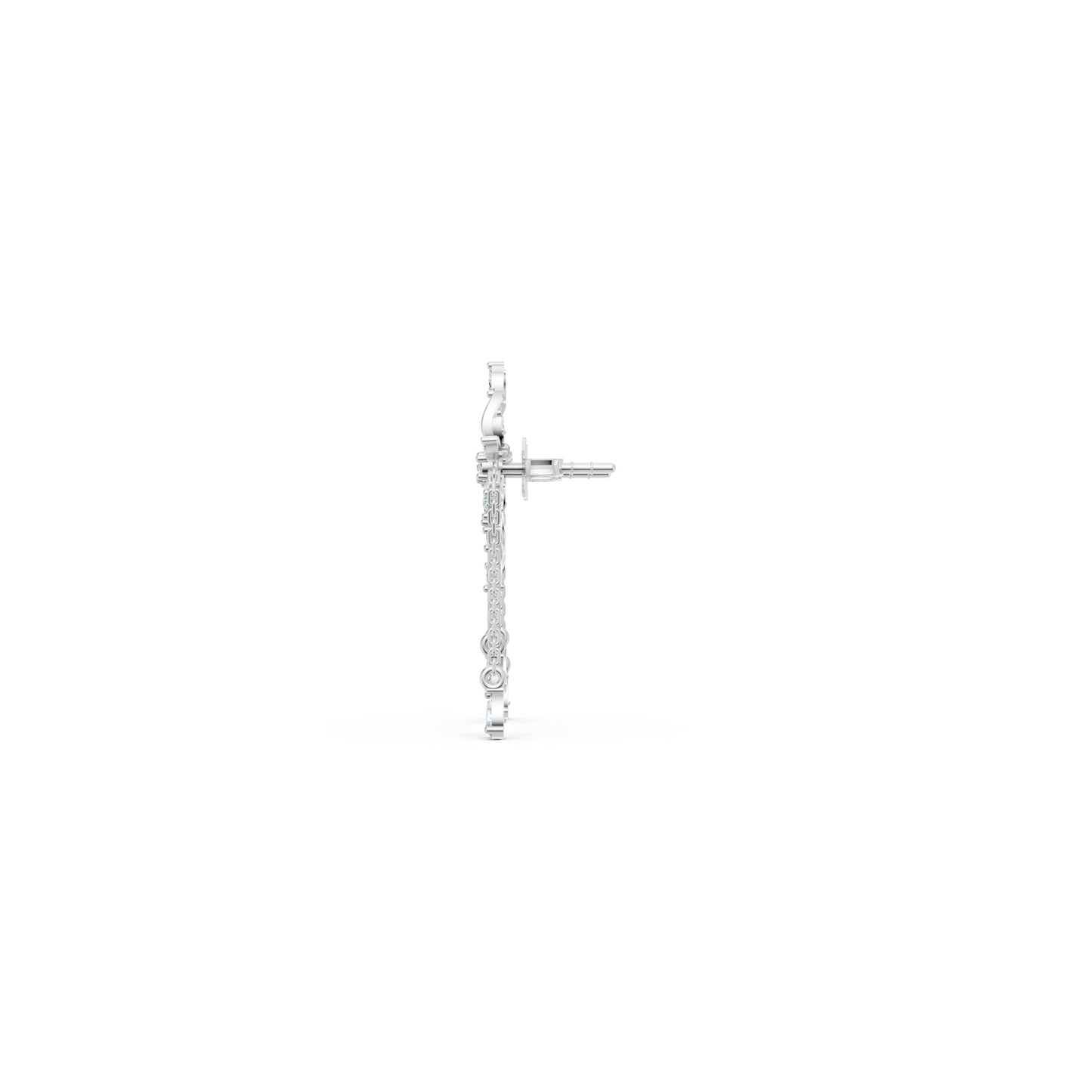 Diamond Pear Drops Flower Set