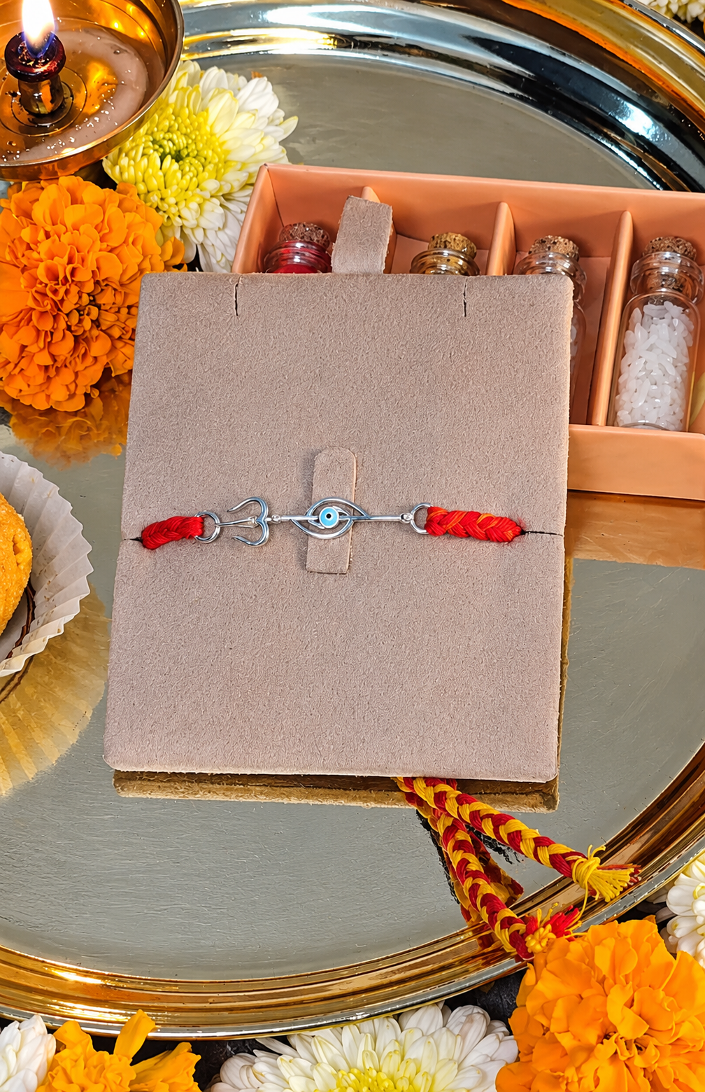 Silver Mahakaal Rakhi