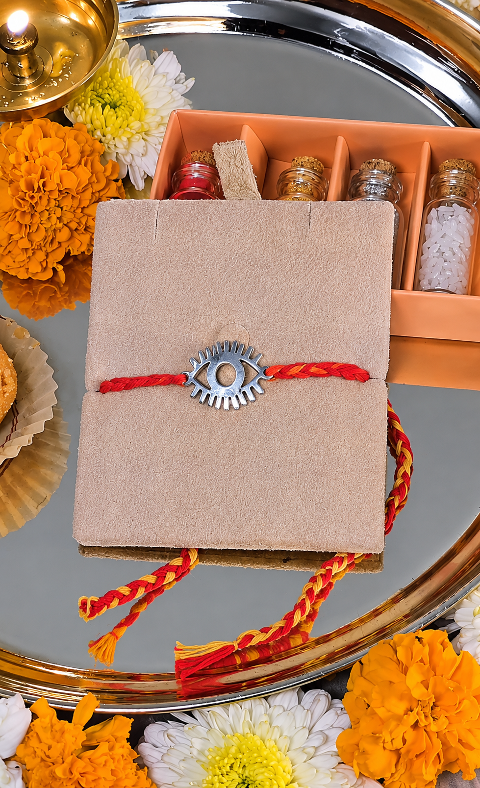 Silver Raksha Nazar Kavach Rakhi