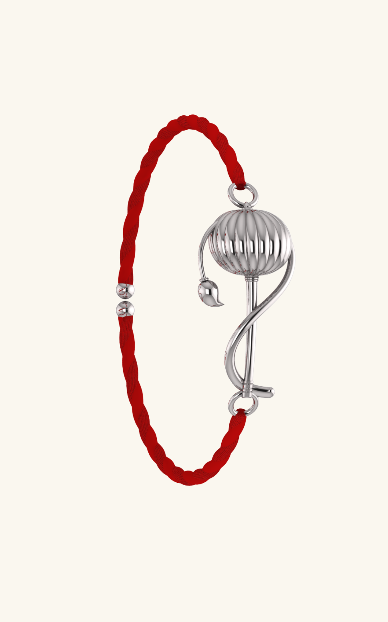 Silver Shakti Gada Rakhi