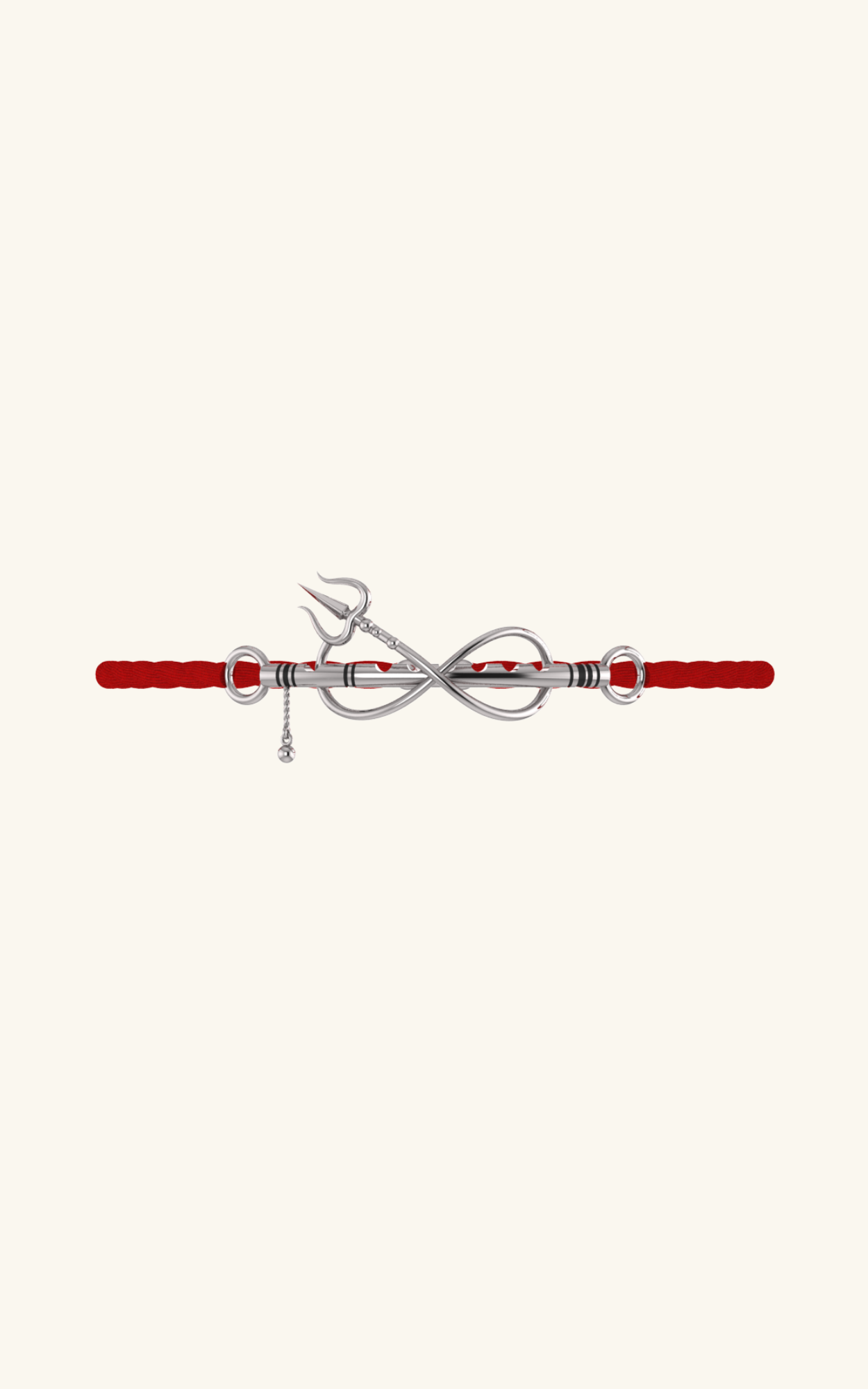 Silver Shiv-venu Rakhi