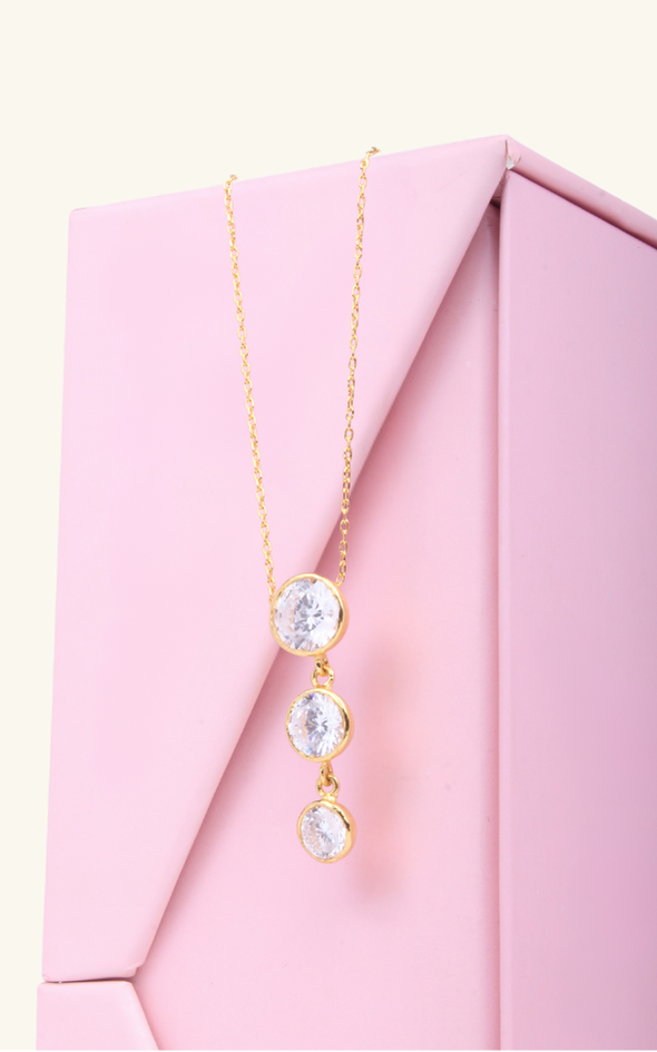 Solitaire Dewdrop Necklace
