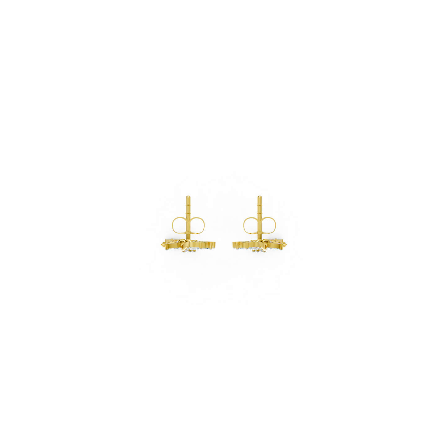 Diamond Pear Drops Flower Set