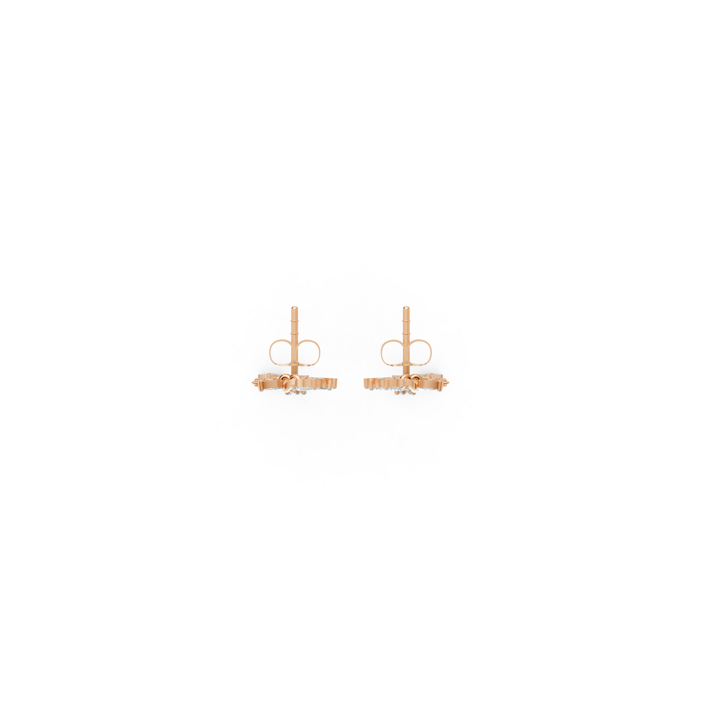 Diamond Pear Drops Flower Set