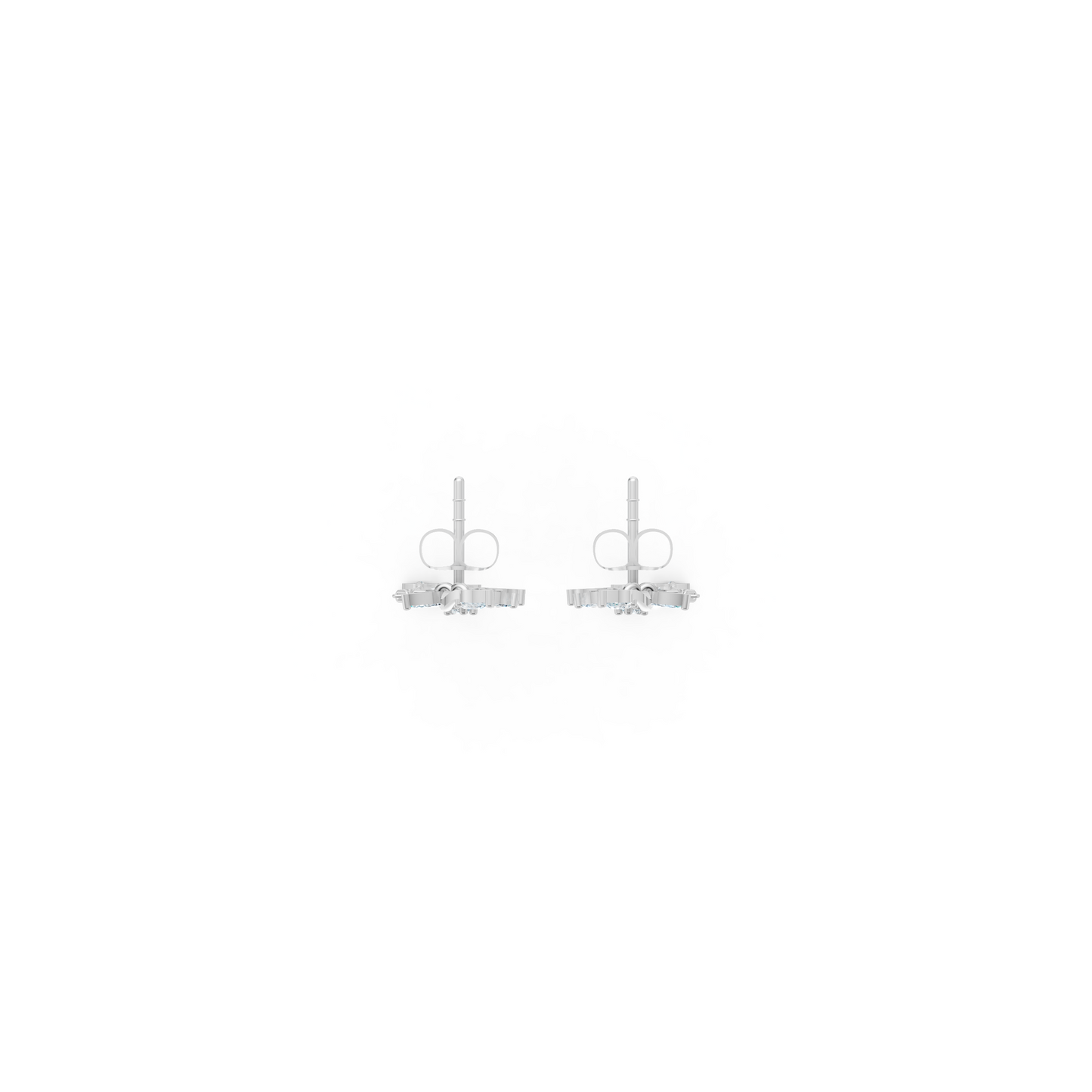Diamond Pear Drops Flower Set