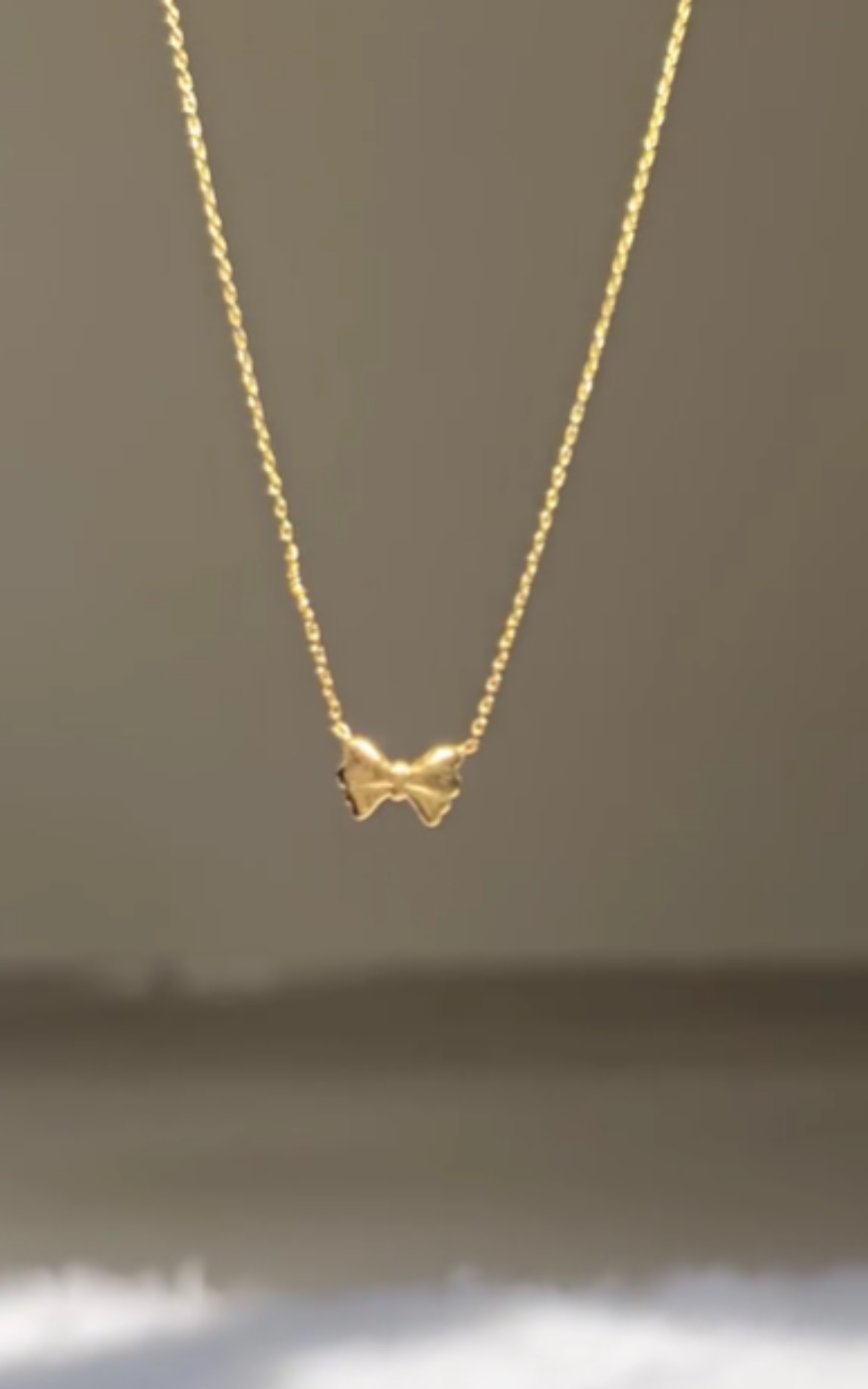 Ribbon Bow Necklace