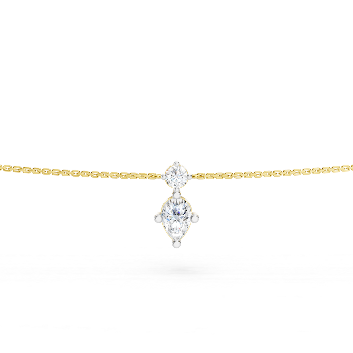 Pear drop waist chain