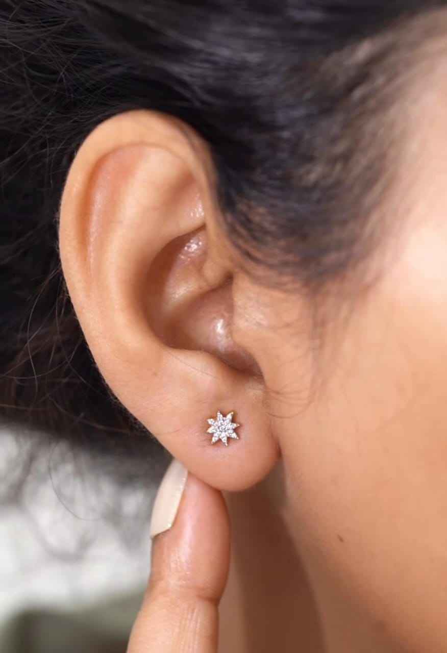 925Silver Marquis Fall Star Earrings