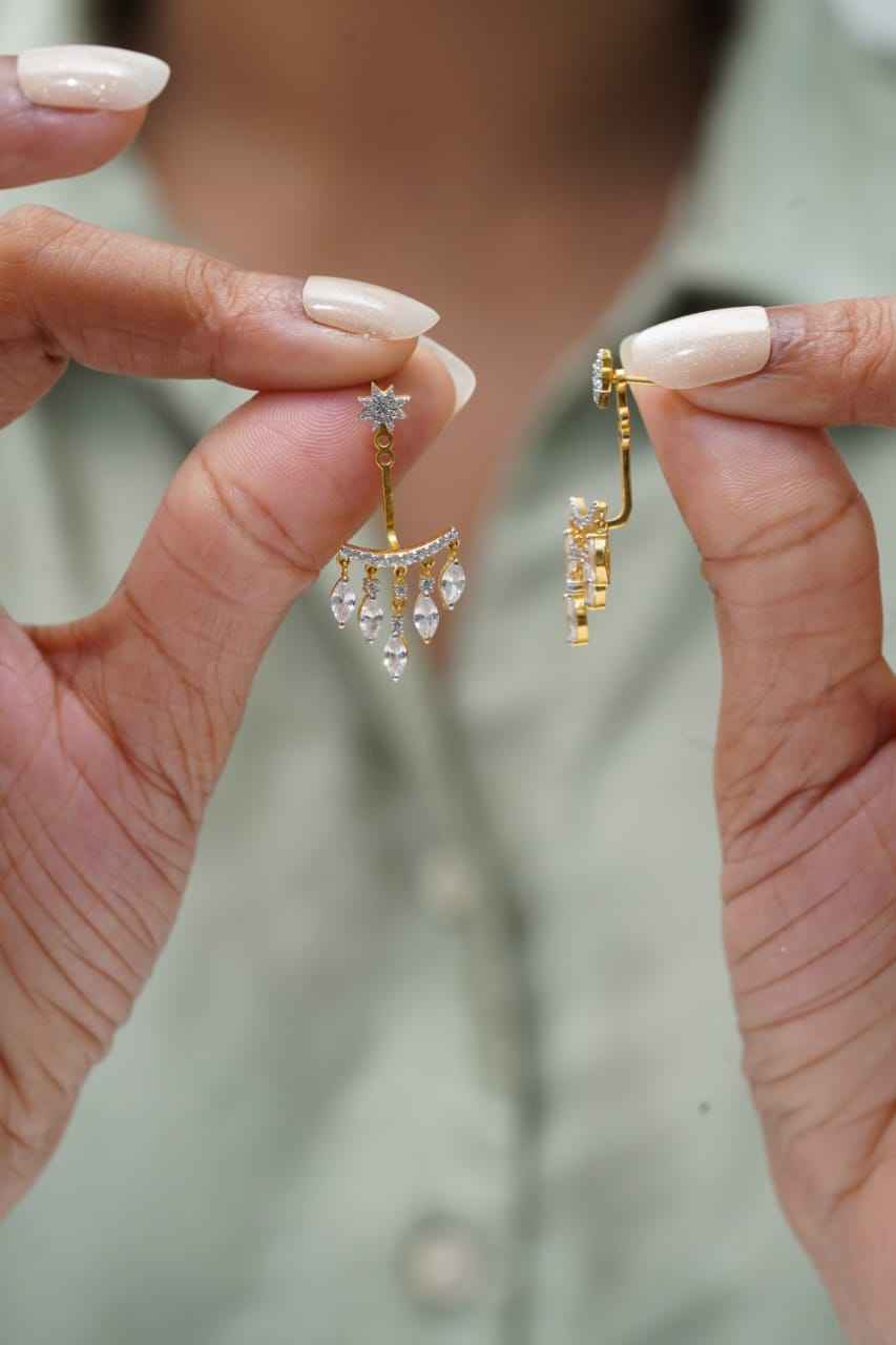 925Silver Marquis Fall Star Earrings