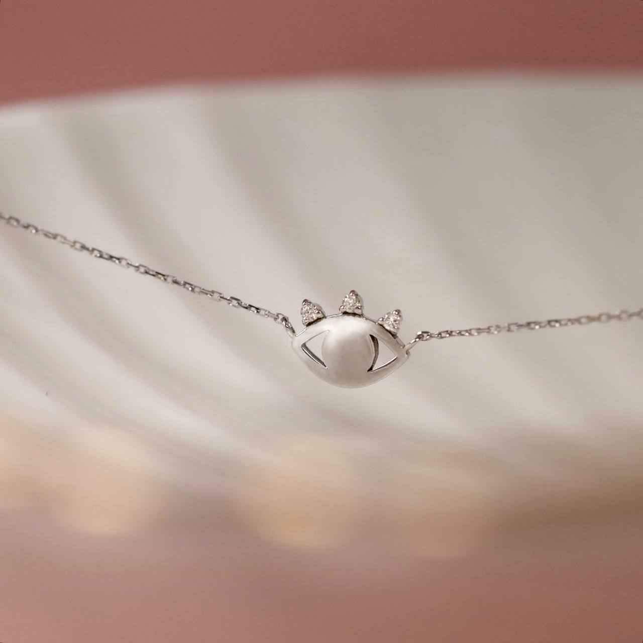 925Silver Evil eye necklace