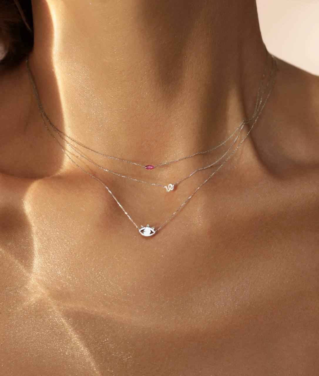 925Silver Evil eye necklace