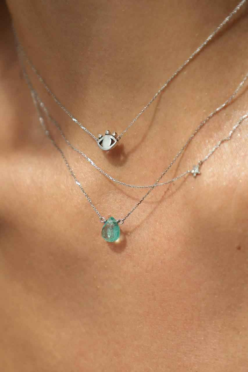 925Silver Evil eye necklace