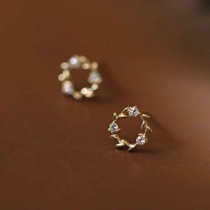 925Silver Mini Wreath Earrings