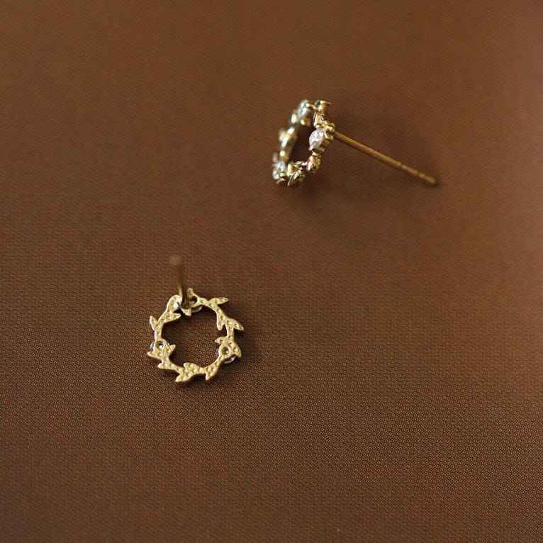 925Silver Mini Wreath Earrings