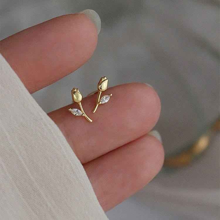 Marquis Rose Earrings
