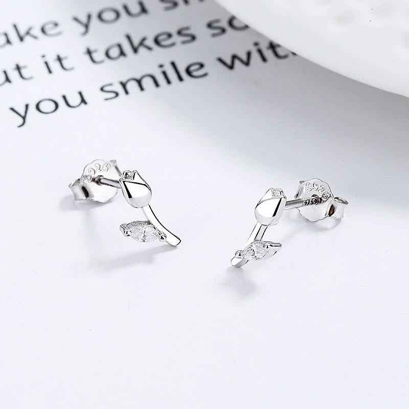 Marquis Rose Earrings