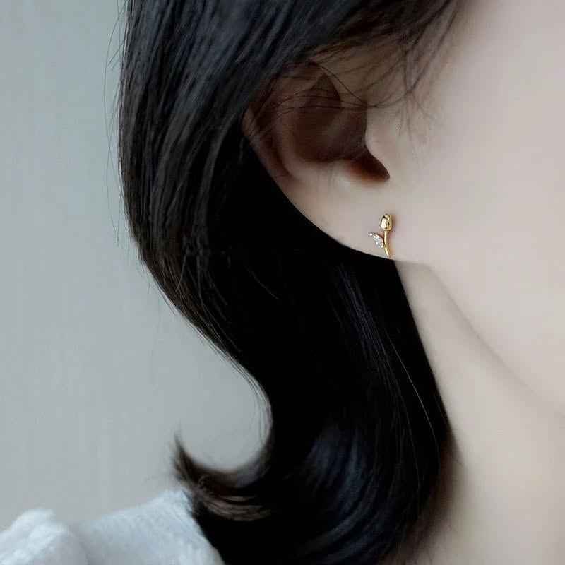 Marquis Rose Earrings