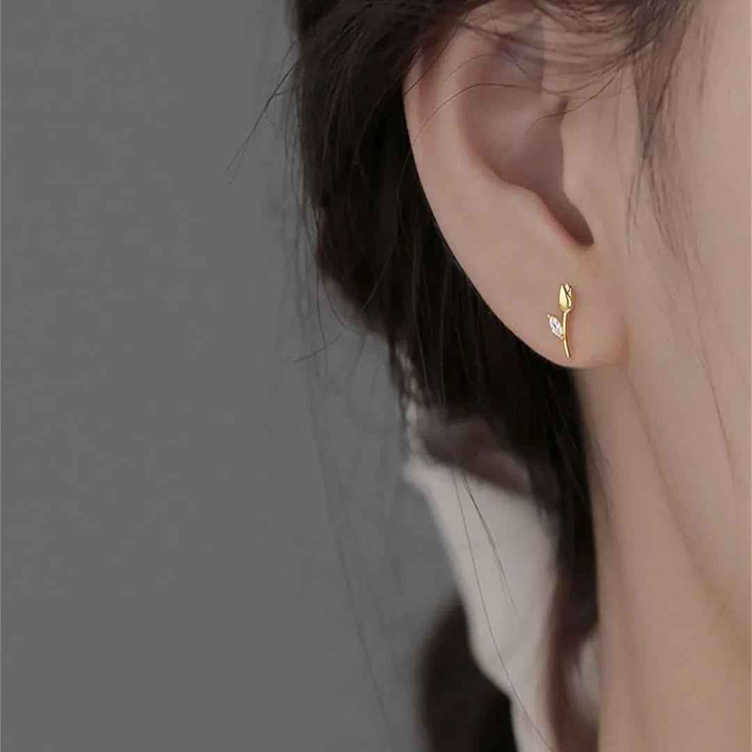Marquis Rose Earrings