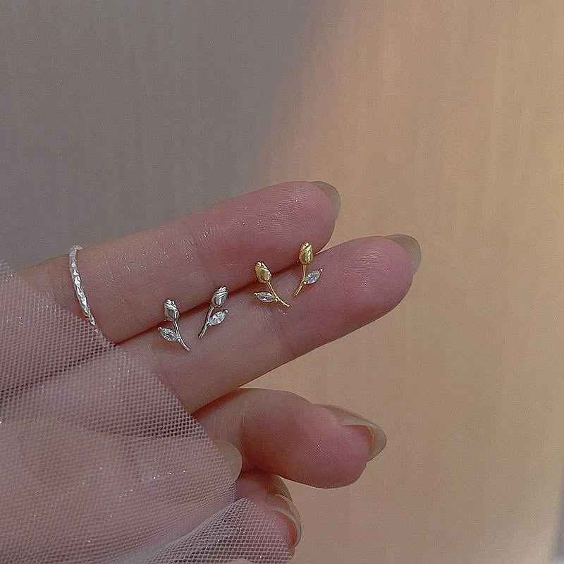 Marquis Rose Earrings