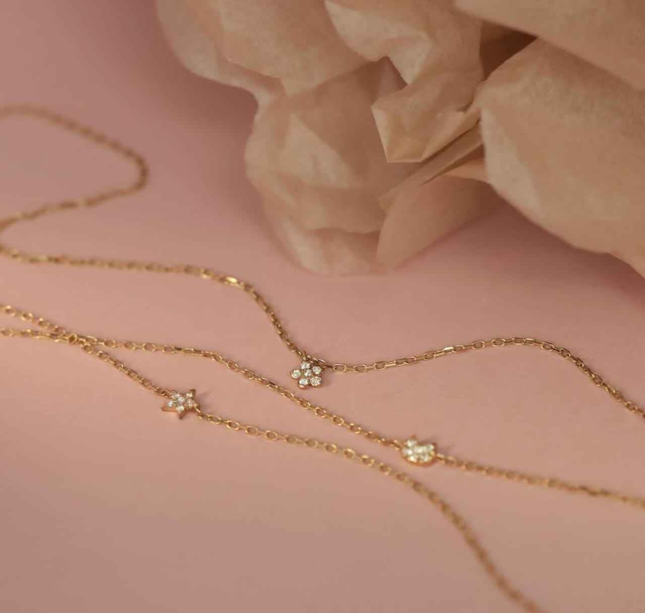 925Silver Mini Flower necklace