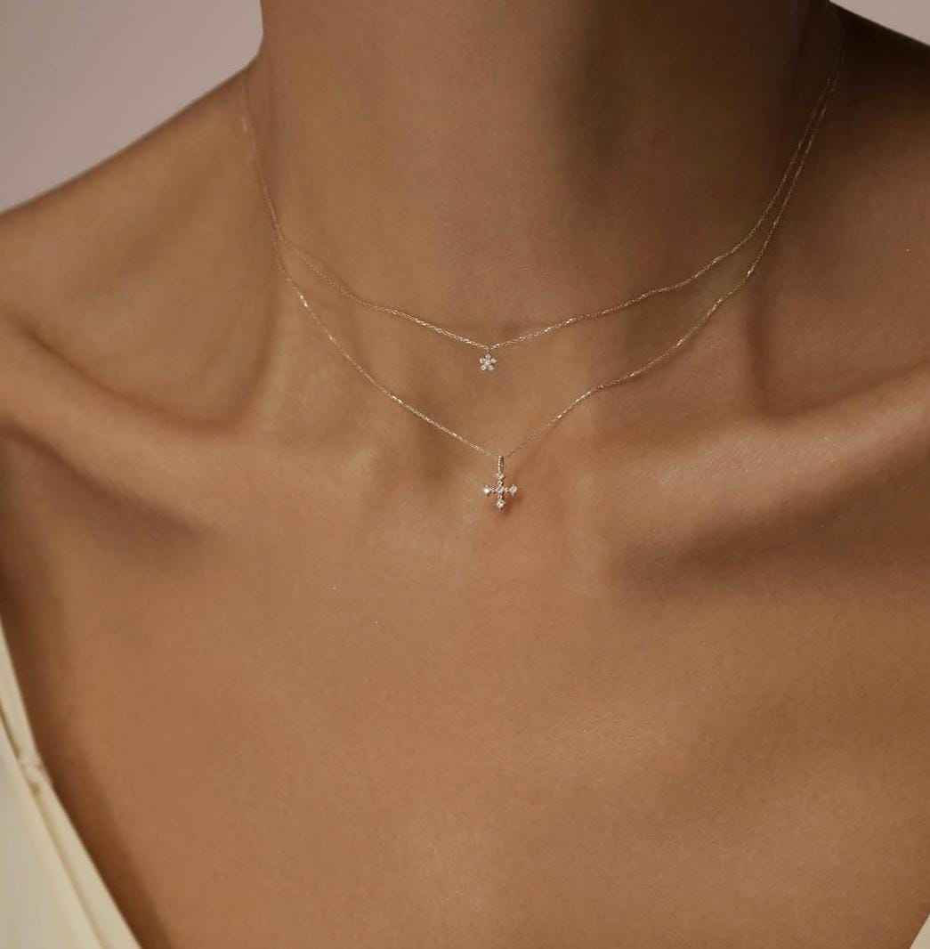 925Silver Mini Flower necklace