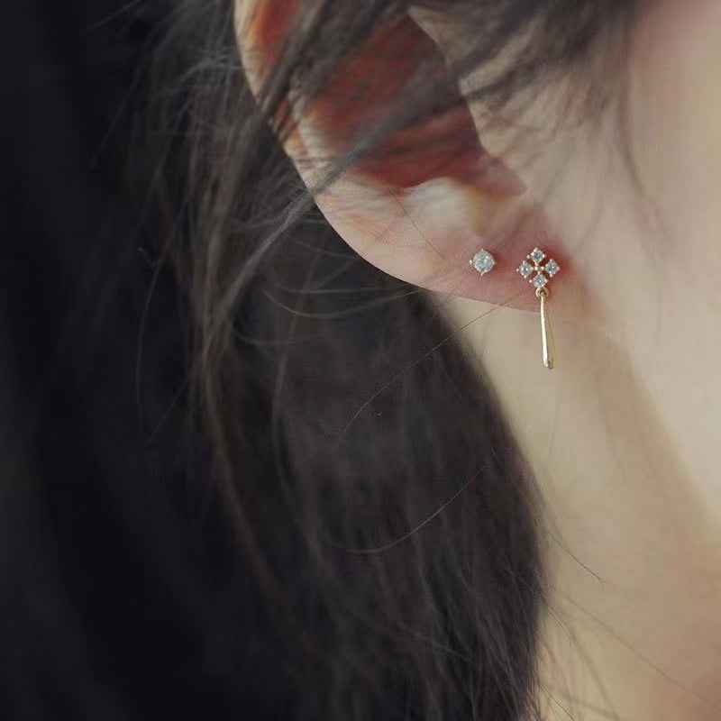 925Silver Mini Celestial Drop Earrings