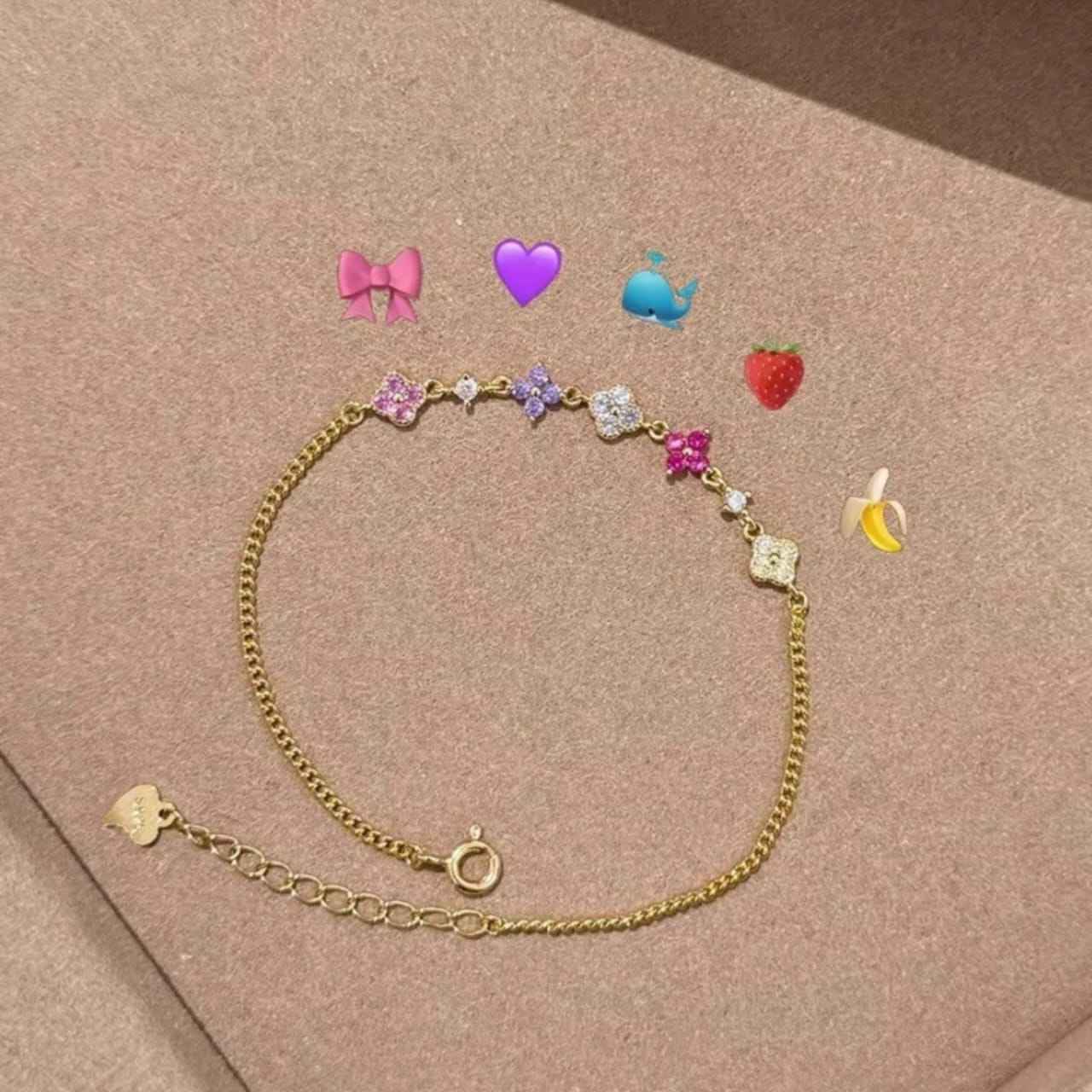 925Silver Multicolor Alhambra Bracelet